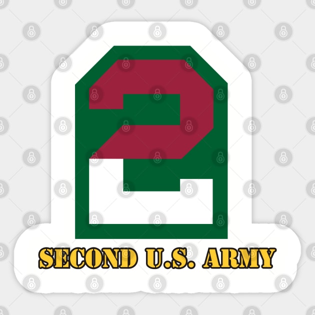 Second U.S. Army Sticker by MBK